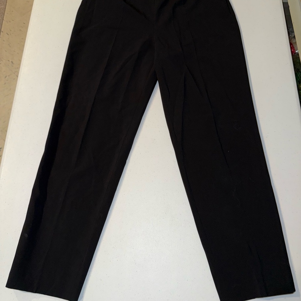 PIAZZA SEMPIONE MADE IN ITALY🇮🇹 Women’s Audrey Dress Pants Black No Size Tag 8